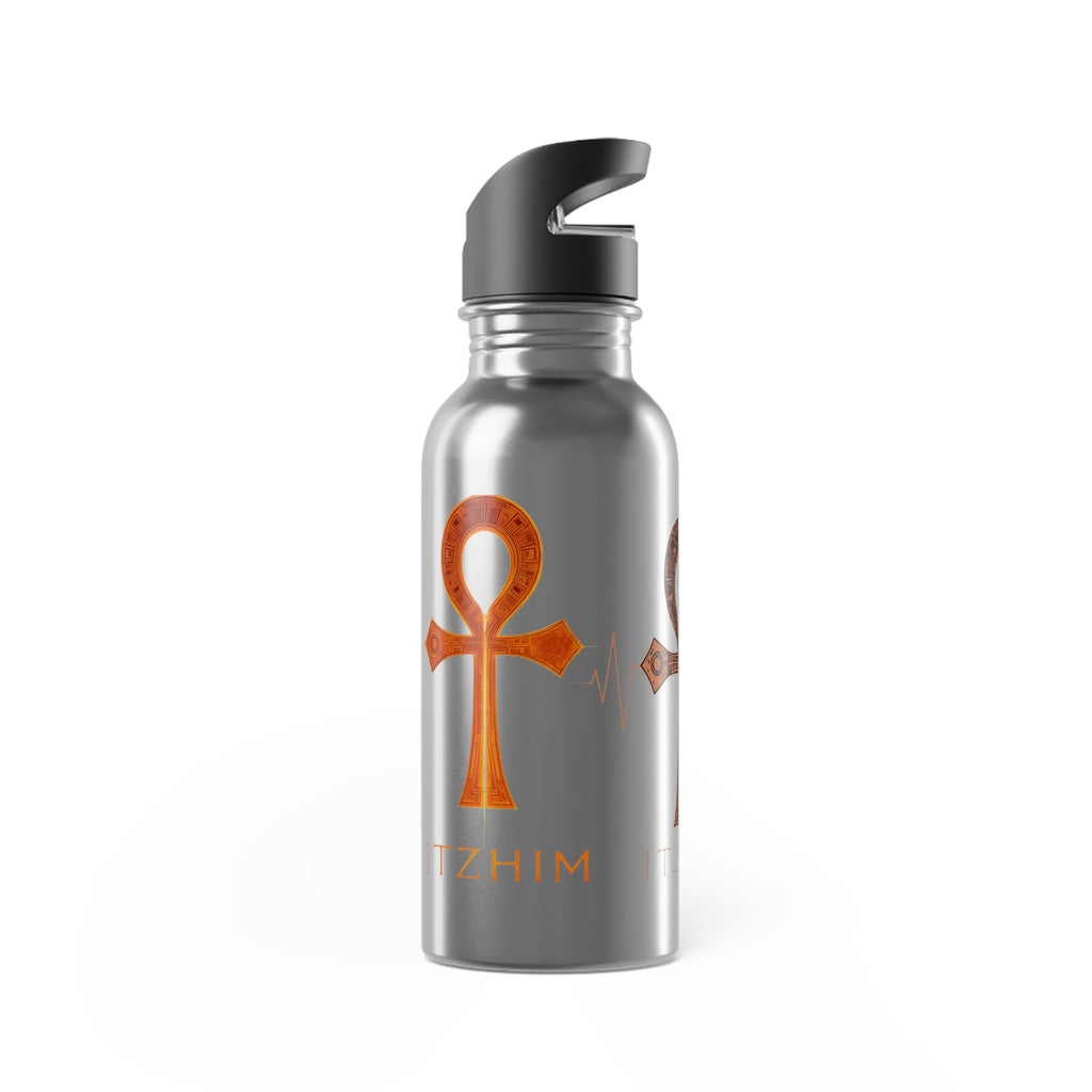 Stylish Stainless Steel Water Bottle, Ankh Design, Eco-Friendly Travel Mug, Ideal for Gym, Yoga, Hiking, Perfect Gift for Officials