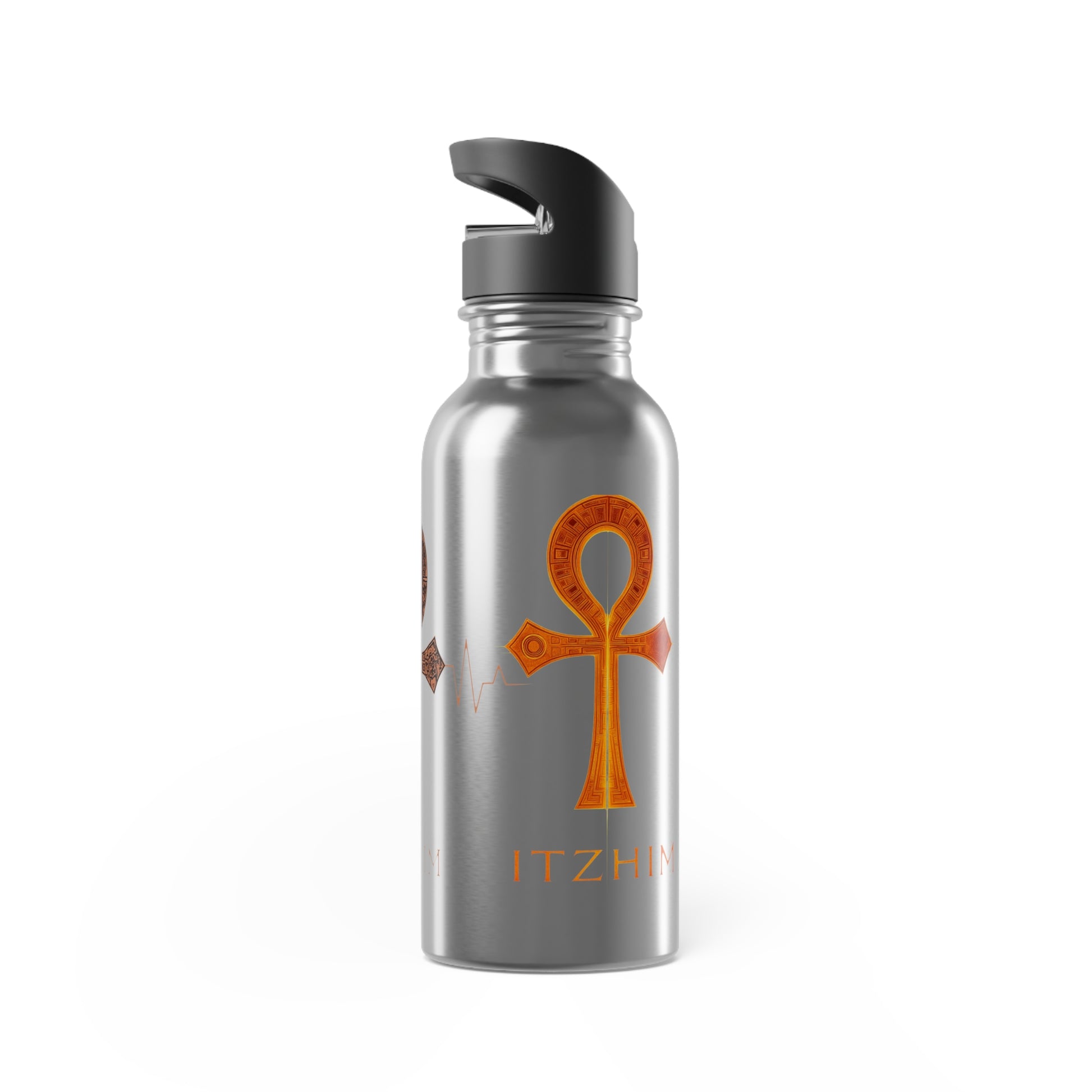 Stylish Stainless Steel Water Bottle, Ankh Design, Eco-Friendly Travel Mug, Ideal for Gym, Yoga, Hiking, Perfect Gift for Officials