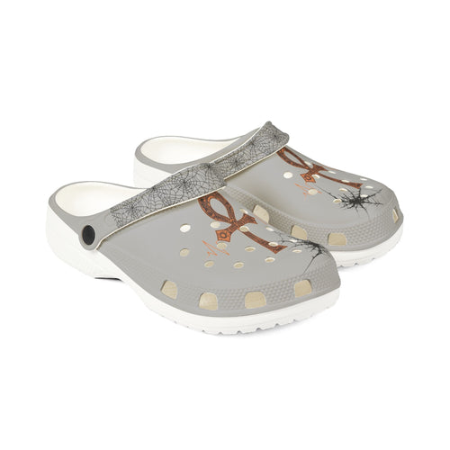 Ankh Cross EVA Foam Clogs — Egyptian Symbol Slip-On Shoes
