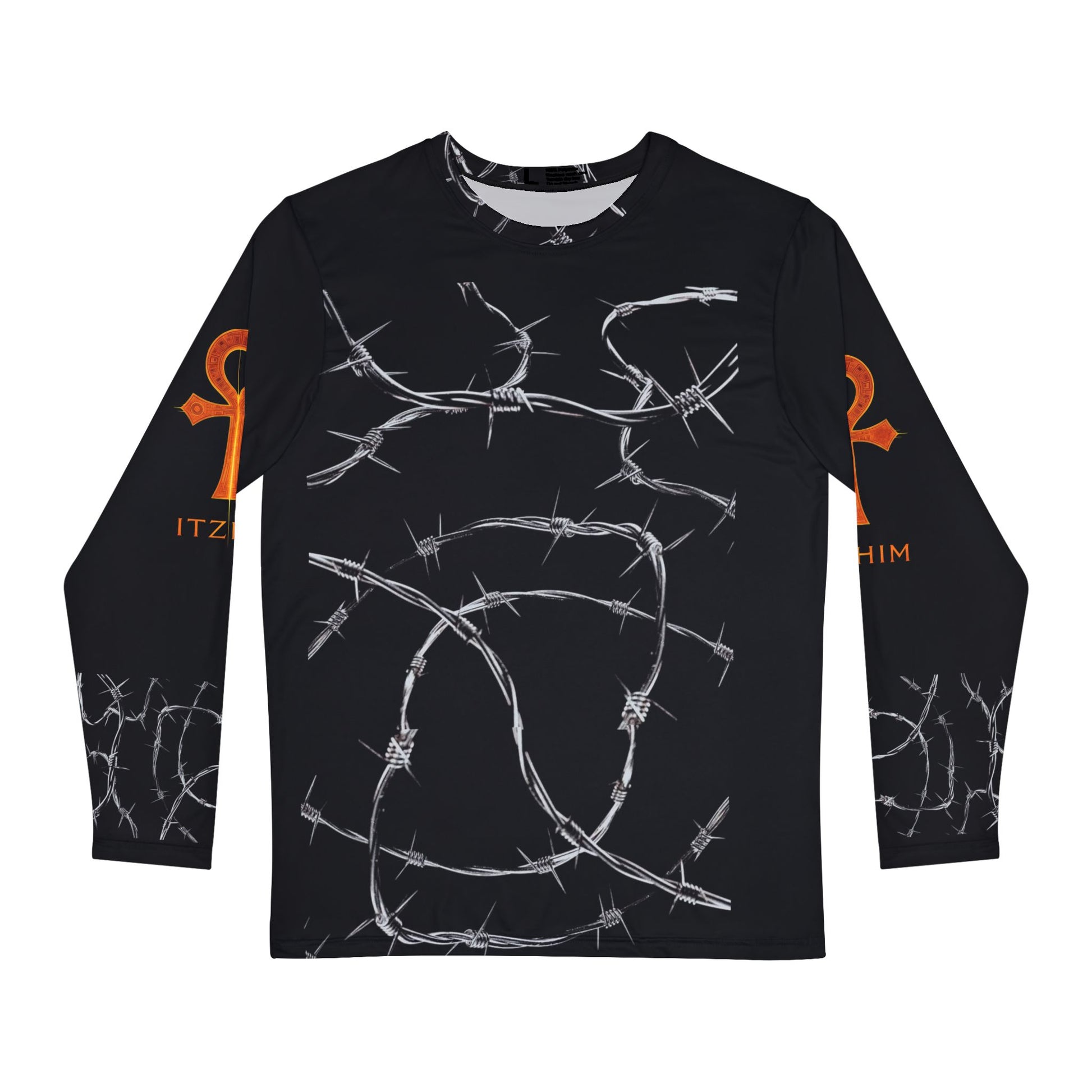 Barbed Wire Graphic Long Sleeve Shirt