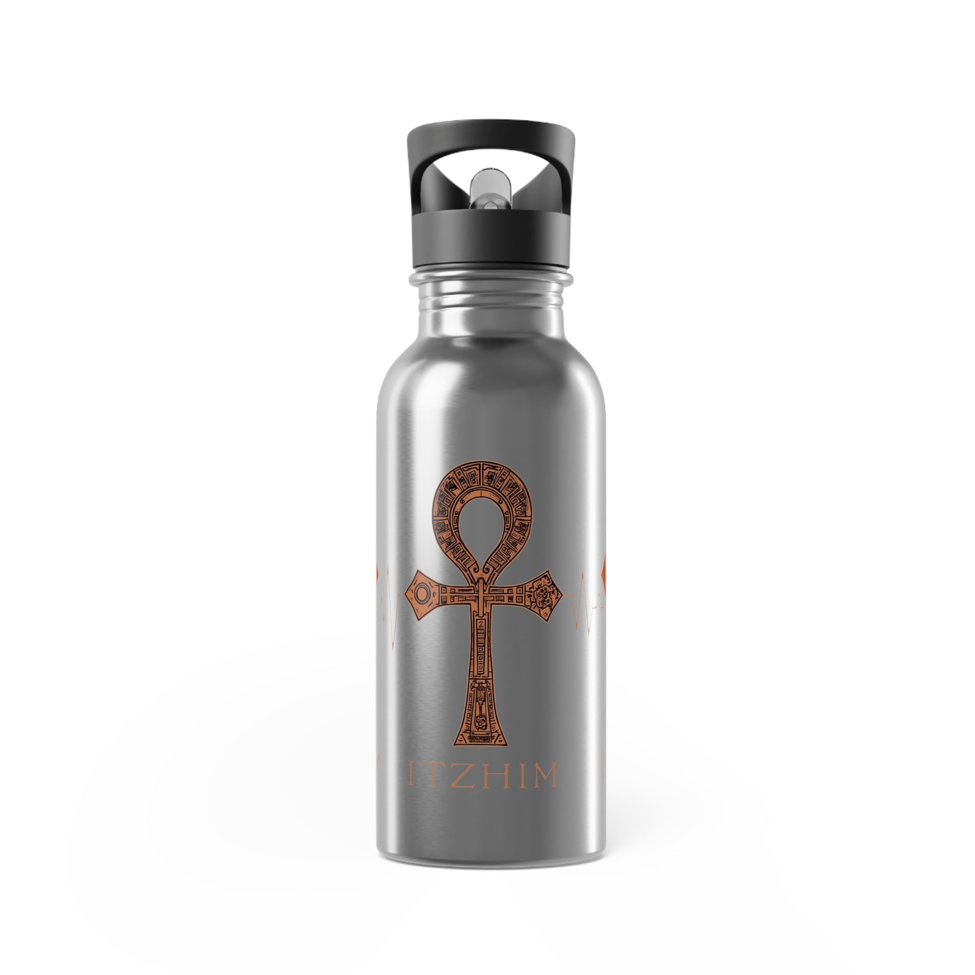 Stylish Stainless Steel Water Bottle, Ankh Design, Eco-Friendly Travel Mug, Ideal for Gym, Yoga, Hiking, Perfect Gift for Officials