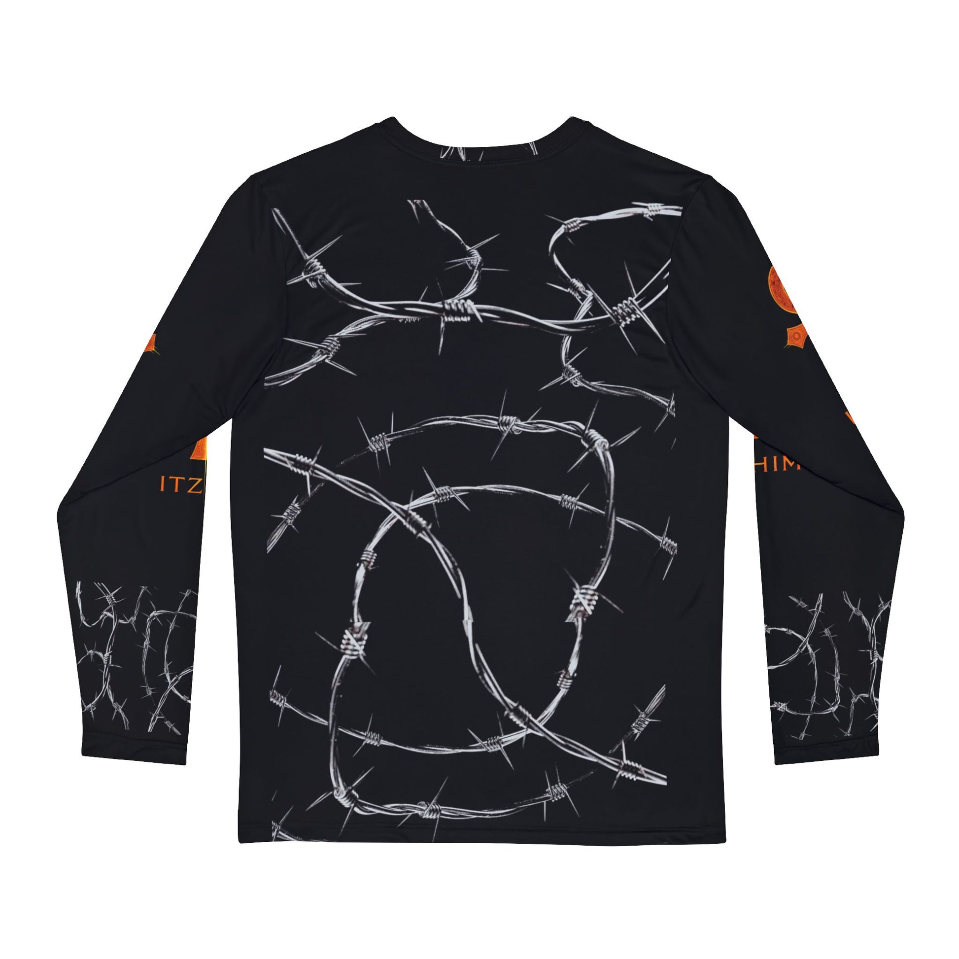 Barbed Wire Graphic Long Sleeve Shirt