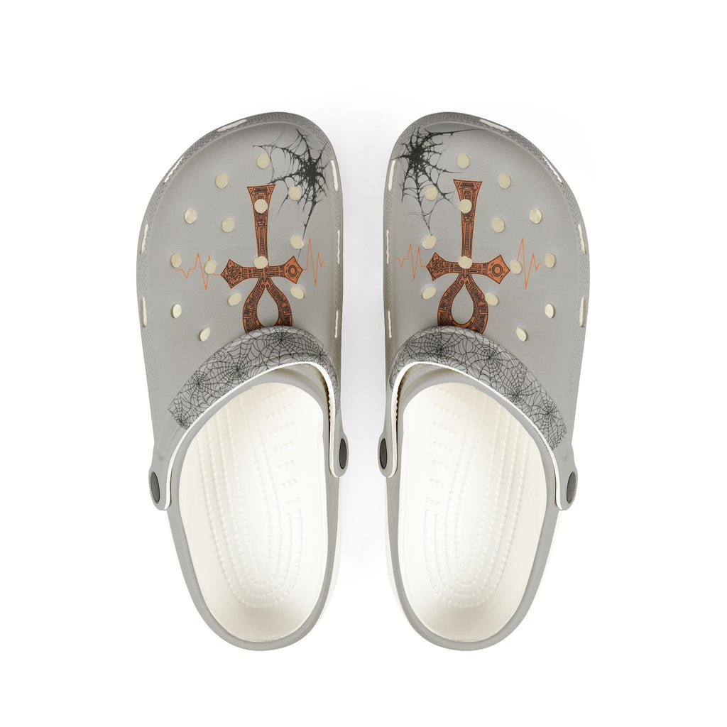 Ankh Cross EVA Foam Clogs — Egyptian Symbol Slip-On Shoes