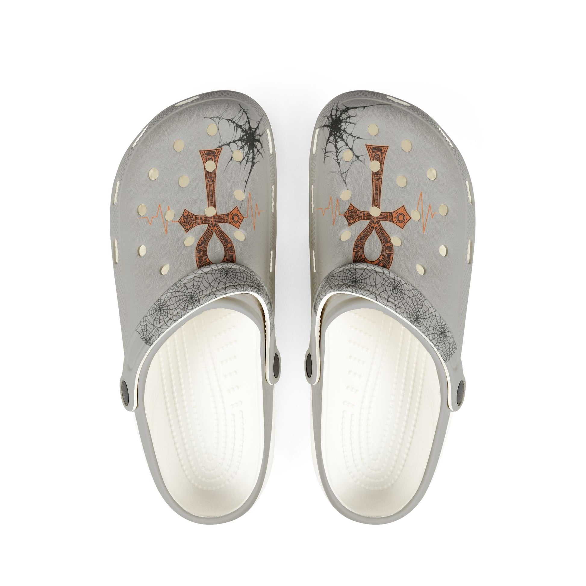 Ankh Cross EVA Foam Clogs — Egyptian Symbol Slip-On Shoes